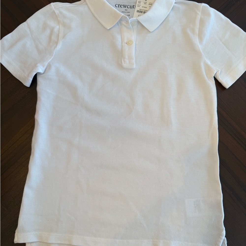 Crewcuts Classic White Polo for Kids